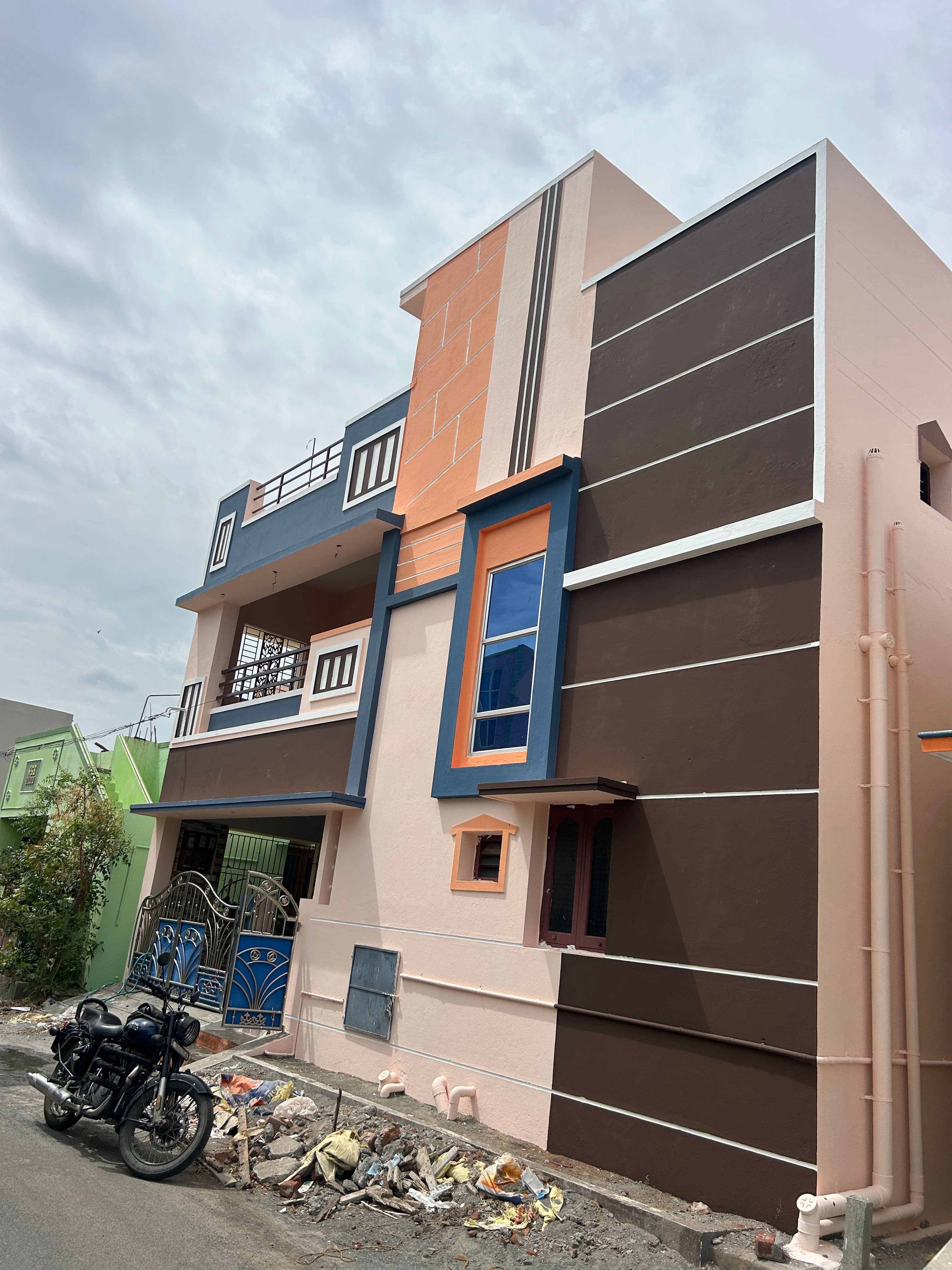 Residential house with interiors